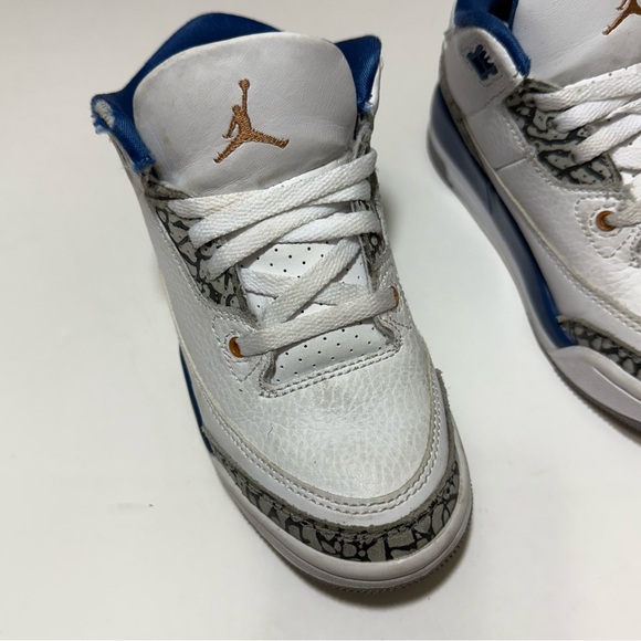 Nike Jordan Retro 3 “True Blue” Unisex Toddler Size 11 - Picture 5 of 16